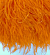 Перо страус оранжевое
